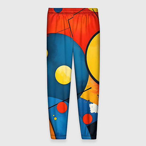 Мужские брюки Динамичный красочный паттерн / 3D-принт – фото 2