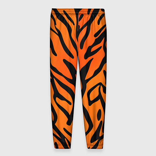 Мужские брюки Тигровый огненный паттерн / 3D-принт – фото 2