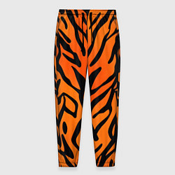 Мужские брюки Тигровый огненный паттерн