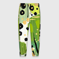 Мужские брюки Зеленый анималистичный паттерн
