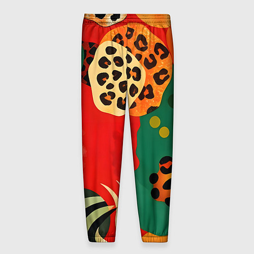Мужские брюки Анималистичный африканский паттерн / 3D-принт – фото 2