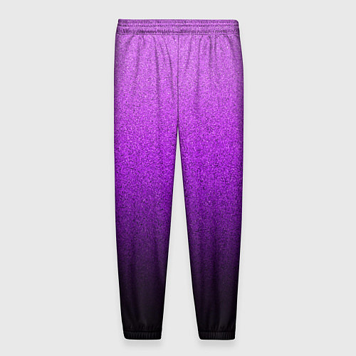 Мужские брюки Магический градиент крошка чёрно-фиолетовый / 3D-принт – фото 2
