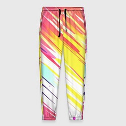 Мужские брюки Брызги краски на белом фоне