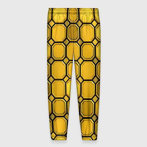 Мужские брюки Золотой паттерн / 3D-принт – фото 2
