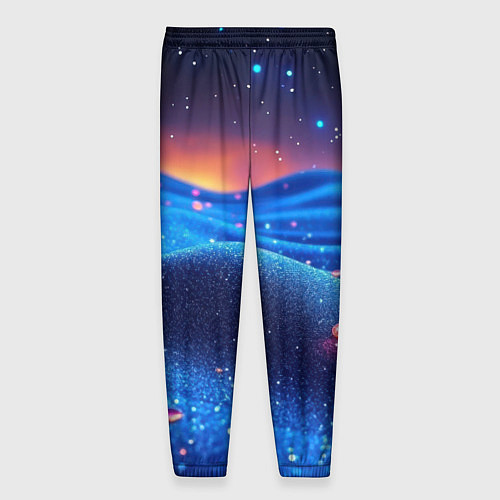 Мужские брюки Синяя дюна - текстура / 3D-принт – фото 2