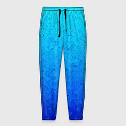 Мужские брюки Голубой в синеву с узором