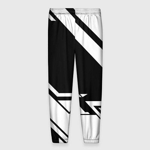 Мужские брюки Borussia geometry black / 3D-принт – фото 2