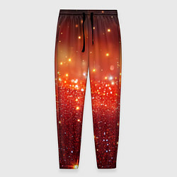 Мужские брюки Красная текстура с желтым блеском