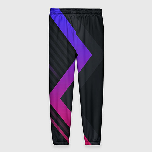 Мужские брюки Color black line / 3D-принт – фото 2