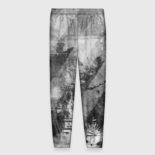Мужские брюки Абстракция - atomic gray / 3D-принт – фото 2