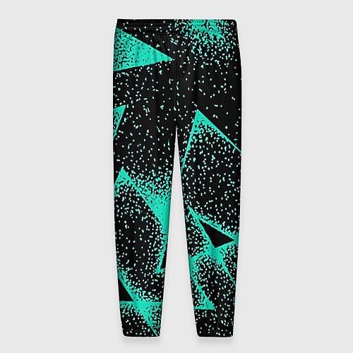 Мужские брюки The triangle is light blue / 3D-принт – фото 2