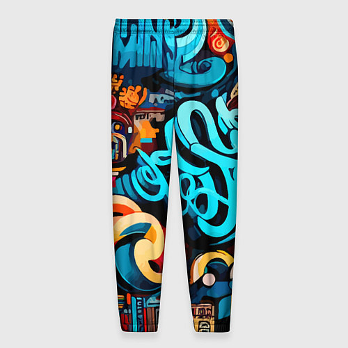 Мужские брюки Abstract graffiti - ai art / 3D-принт – фото 2