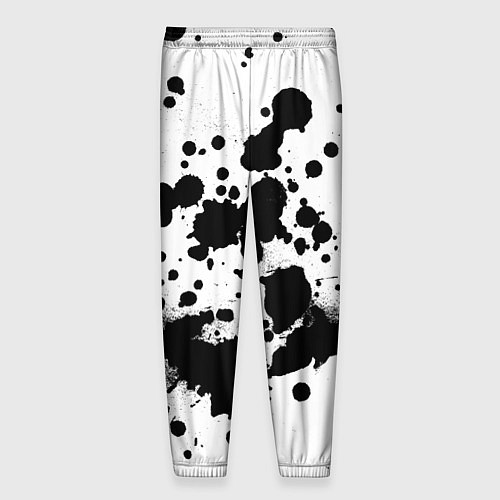 Мужские брюки Брызги черной краски / 3D-принт – фото 2