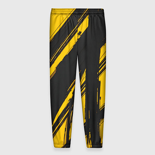 Мужские брюки Абстракция на желтом / 3D-принт – фото 2
