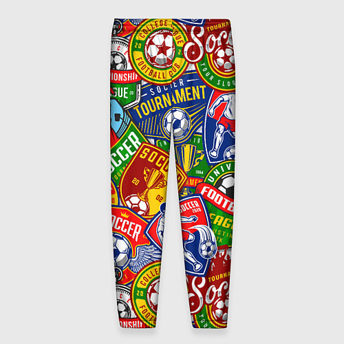 Мужские брюки Футбольные лиги паттерн / 3D-принт – фото 2