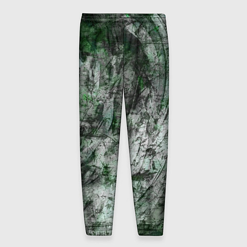 Мужские брюки Абстракция - grey emerald rock / 3D-принт – фото 2