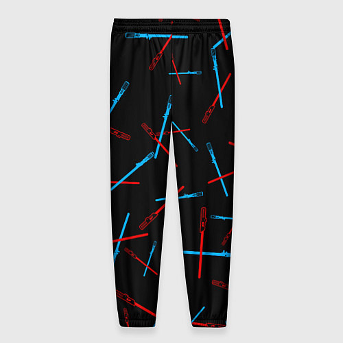 Мужские брюки Паттерн из световых мечей / 3D-принт – фото 2