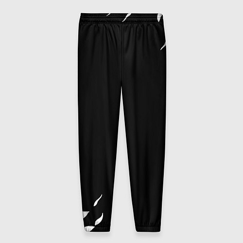 Мужские брюки Monster energy fire white / 3D-принт – фото 2