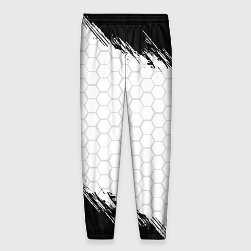 Мужские брюки Амбрелла - белые соты / 3D-принт – фото 2