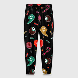 Брюки на резинке мужские Halloween red pumpkin, цвет: 3D-принт