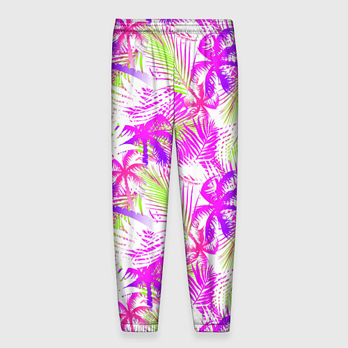 Мужские брюки Palm tree pink / 3D-принт – фото 2