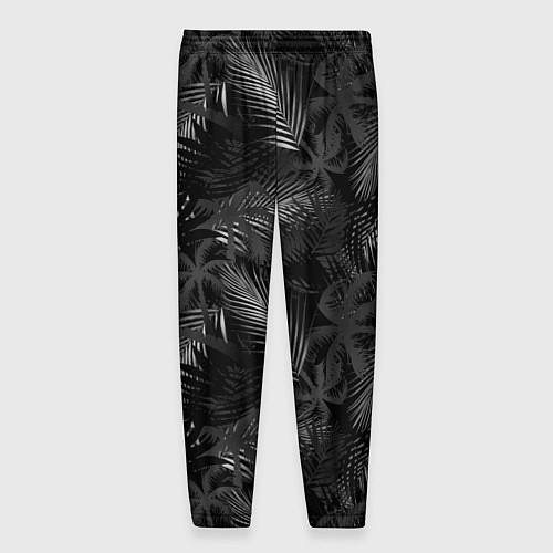 Мужские брюки Palm black and white / 3D-принт – фото 2