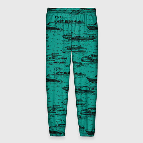 Мужские брюки Корабли плывут по Неве / 3D-принт – фото 2