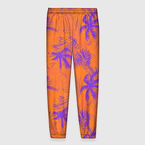 Мужские брюки Palm orange / 3D-принт – фото 2