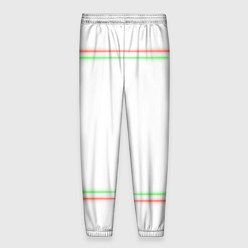 Мужские брюки Neon light green red / 3D-принт – фото 2