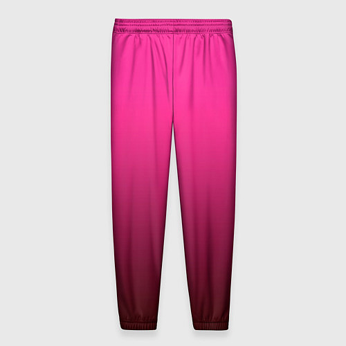 Мужские брюки Малиновый градиент комбинированный узор / 3D-принт – фото 2