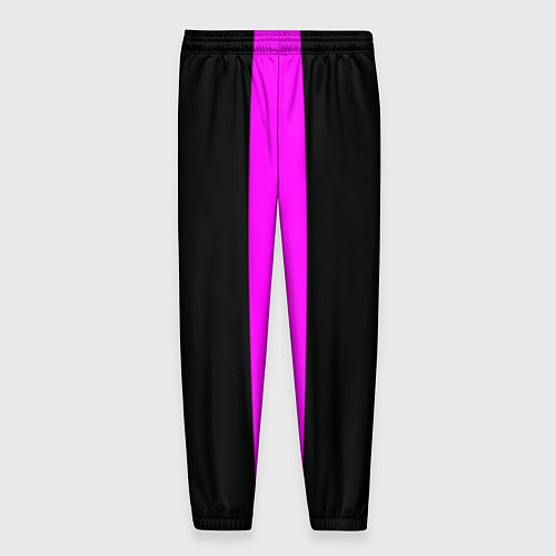 Мужские брюки Color black pink lines / 3D-принт – фото 2