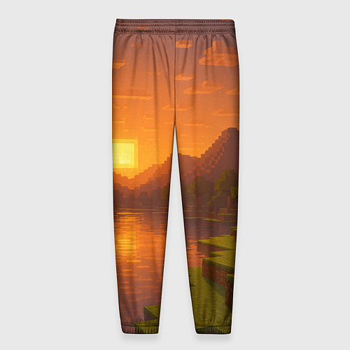 Мужские брюки Закат - Minecraft / 3D-принт – фото 2