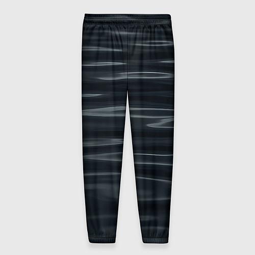 Мужские брюки Черная объемная текстура / 3D-принт – фото 2