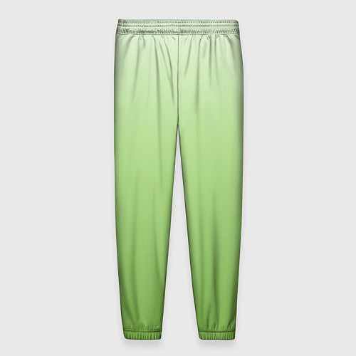 Мужские брюки Градиент нежно-зеленый / 3D-принт – фото 2