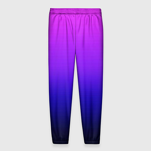 Мужские брюки Омбре синий градиент Future Dusk / 3D-принт – фото 2