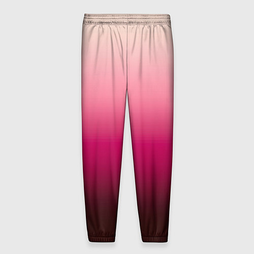 Мужские брюки Градиент transcendent pink омбре / 3D-принт – фото 2