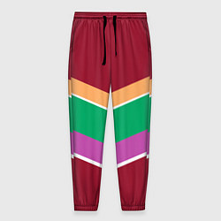 Мужские брюки Тёмный красный с полосами