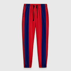 Мужские брюки Color black red stripes