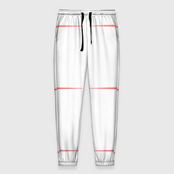 Мужские брюки Color white red stripes