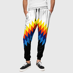 Брюки на резинке мужские Олдскульный паттерн, цвет: 3D-принт — фото 2