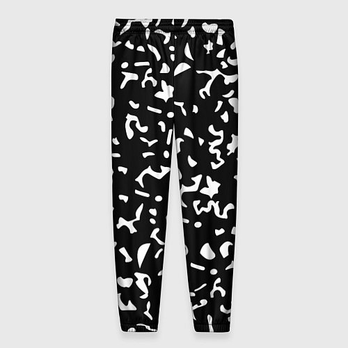 Мужские брюки Черный камуфляж / 3D-принт – фото 2