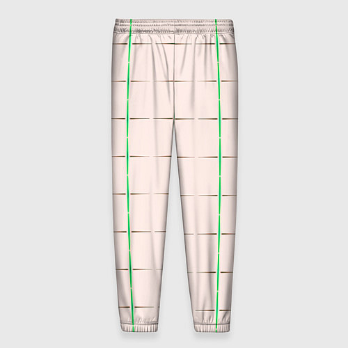 Мужские брюки Color white stripes / 3D-принт – фото 2