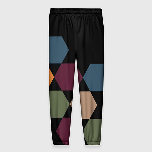 Мужские брюки Honeycombs autumn colors / 3D-принт – фото 2