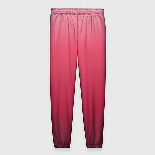 Мужские брюки Градиент гранатовый / 3D-принт – фото 2