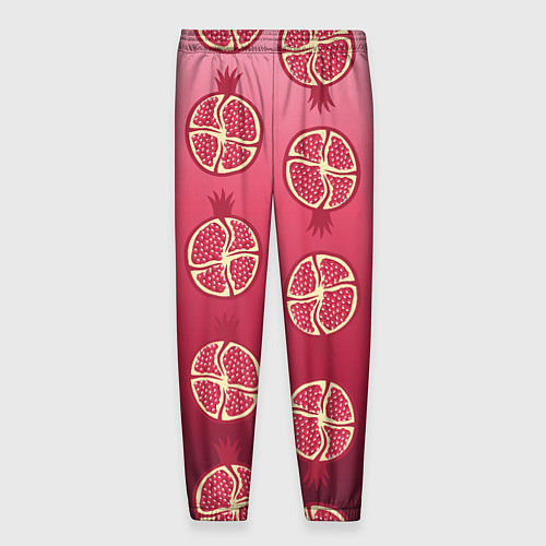 Мужские брюки Сочные гранаты / 3D-принт – фото 2