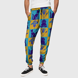 Брюки на резинке мужские Символы Египта, цвет: 3D-принт — фото 2