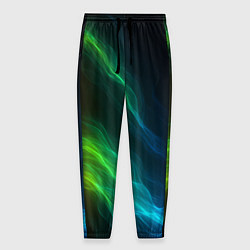 Брюки на резинке мужские Разноцветный огонь абстракция, цвет: 3D-принт