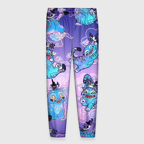 Мужские брюки Тигр с сорокой / 3D-принт – фото 2