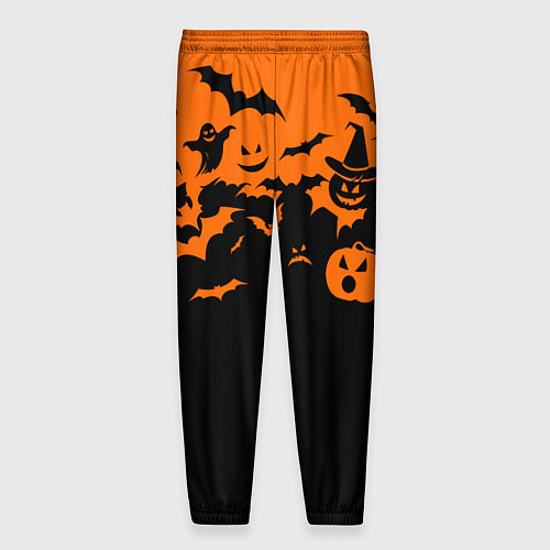Мужские брюки Хэллоуин тыквы и призраки / 3D-принт – фото 2