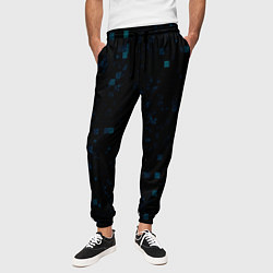 Брюки на резинке мужские Color dark blue khaki, цвет: 3D-принт — фото 2